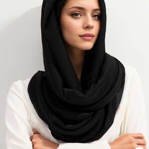 Elegant Black Scarf for Women